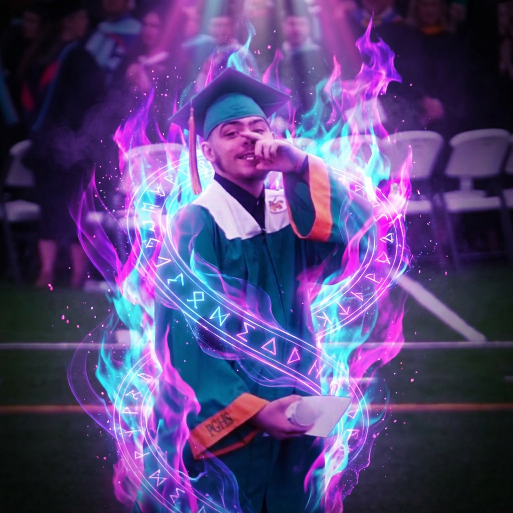+AURA glowing aura orb mascot